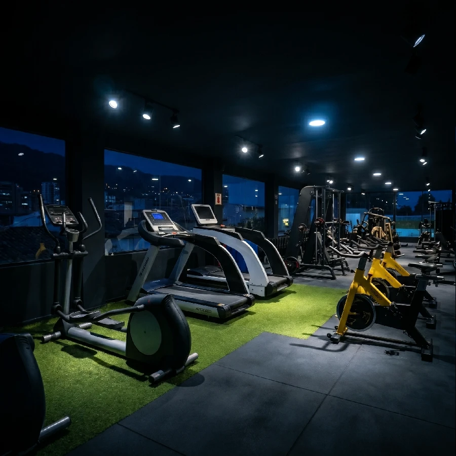 Zona de Cardio con cintas y elípticas - Titanium Experience Gym Salta